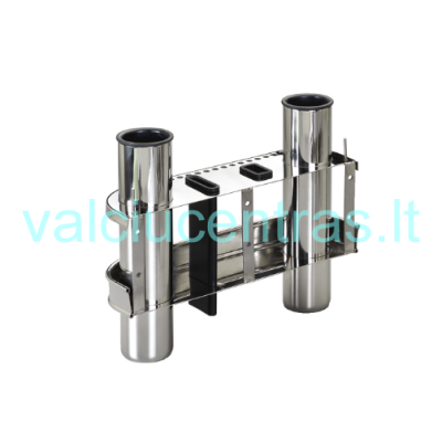 Nerūdijančio plieno 2 meškerių laikiklis 